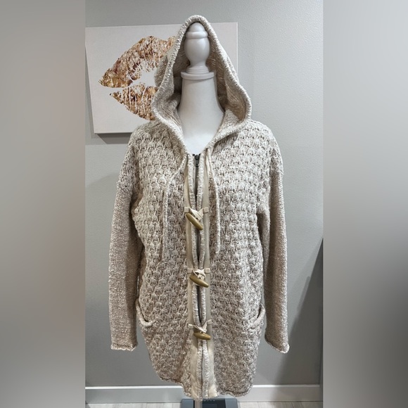 Free People Turn Up The Sun Toggle Sweater Coat, size XP - Picture 4 of 10